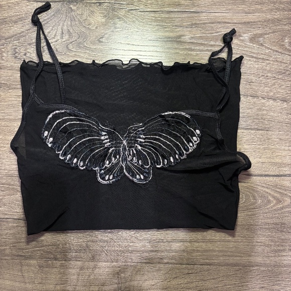 Y2K Butterfly Top - Picture 1 of 3